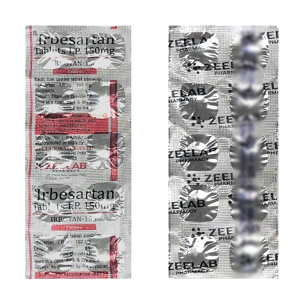 Irbotan 150 | Irbesartan 150mg Tablet | Strip of 10 Tablets