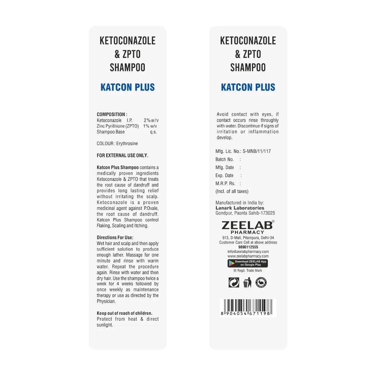 Katcon Plus Shampoo 100ml