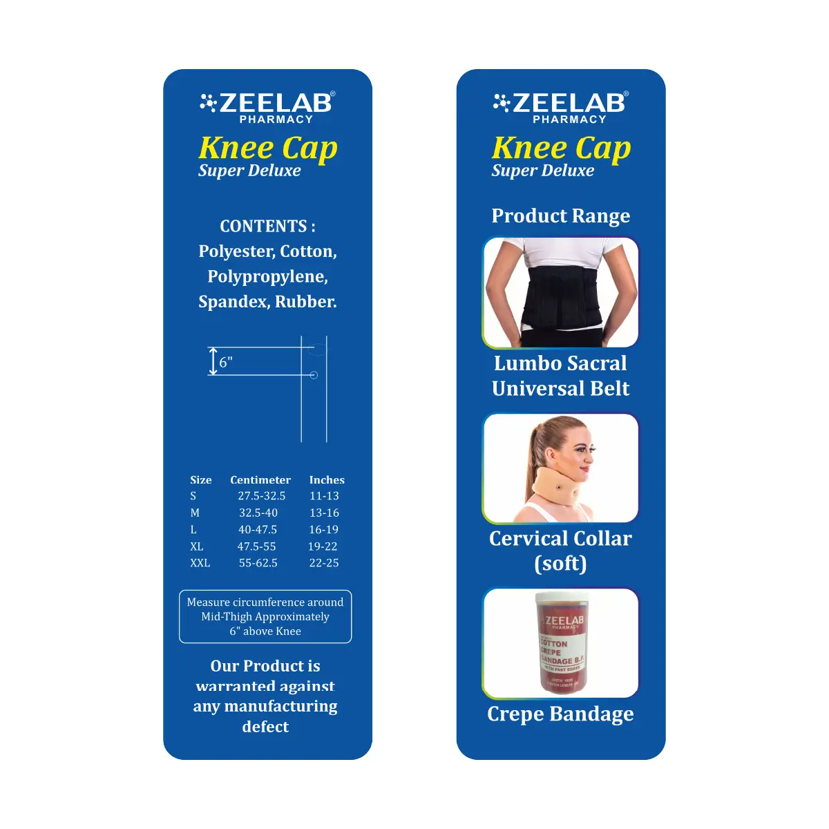 Knee Cap Super Deluxe Medium Size