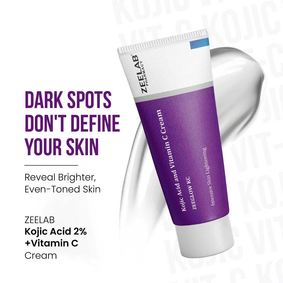 kojic acid vitamin c cream for dark spots treatment