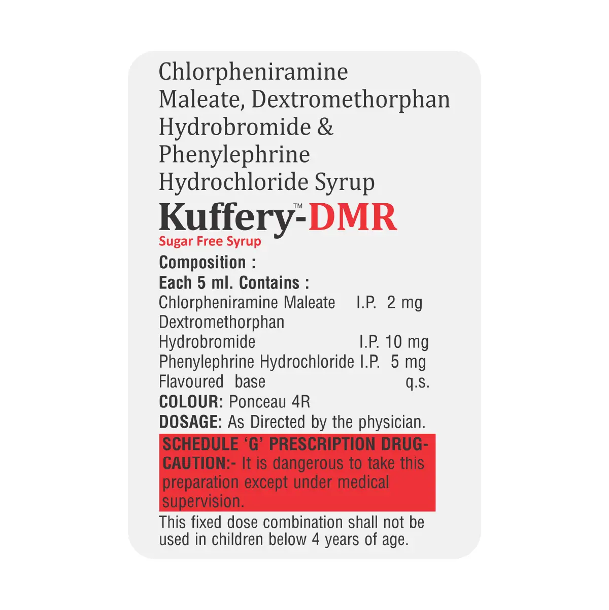 Kuffery DMR Cough Syrup 100 ml | Soothes Cough, Clears Phlegm & Supports Chest Comfort