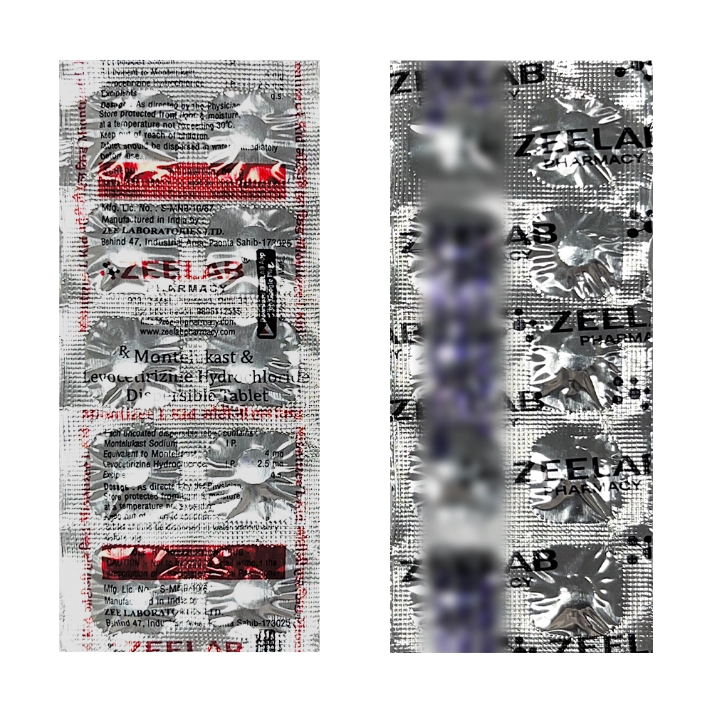 Levocetirizine 2.5mg + Montelukast 4mg Tablet 