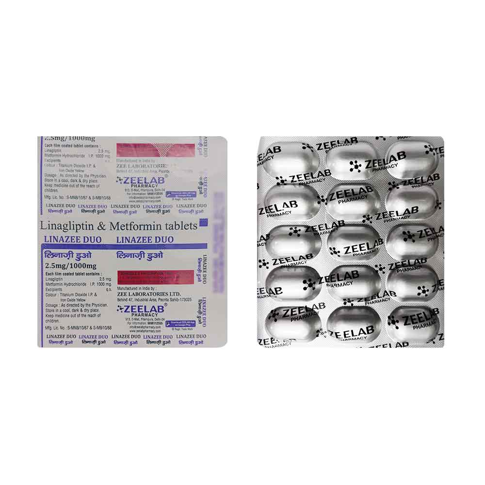 Linazee Duo Tablet 2.5mg/1000mg