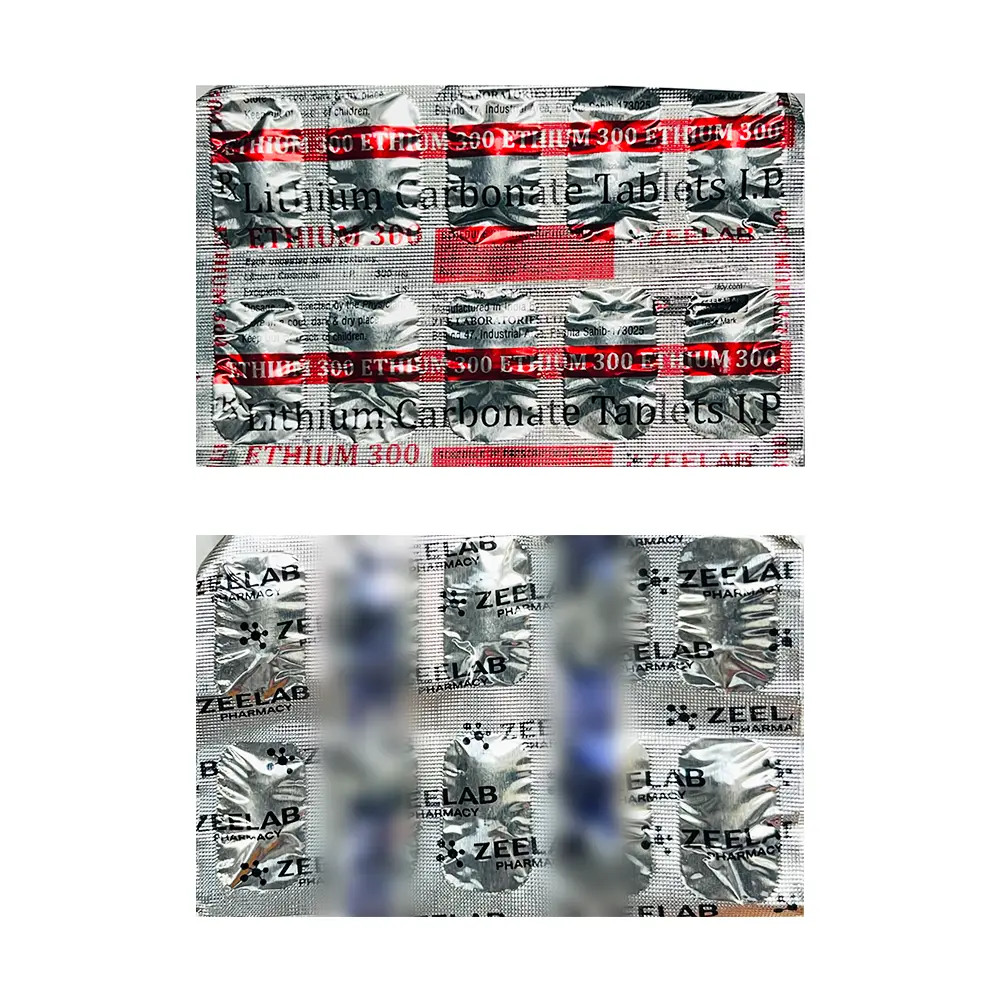 Lithium Carbonate 300mg Tablet 