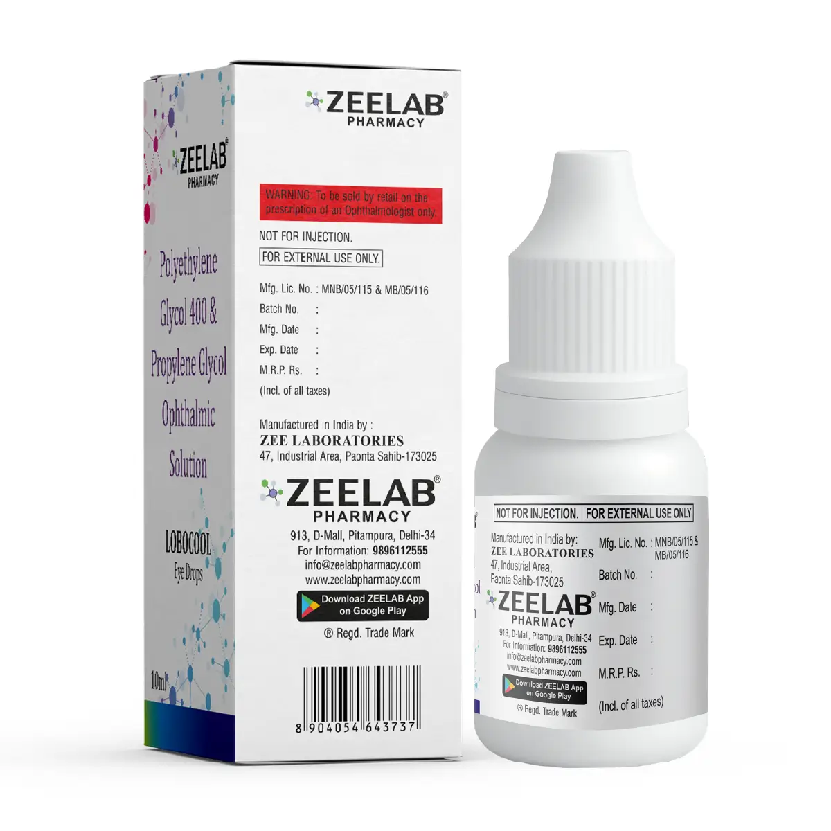 Lobocool Eye Drops 10 ml | Helps Soothe Dryness & Irritation