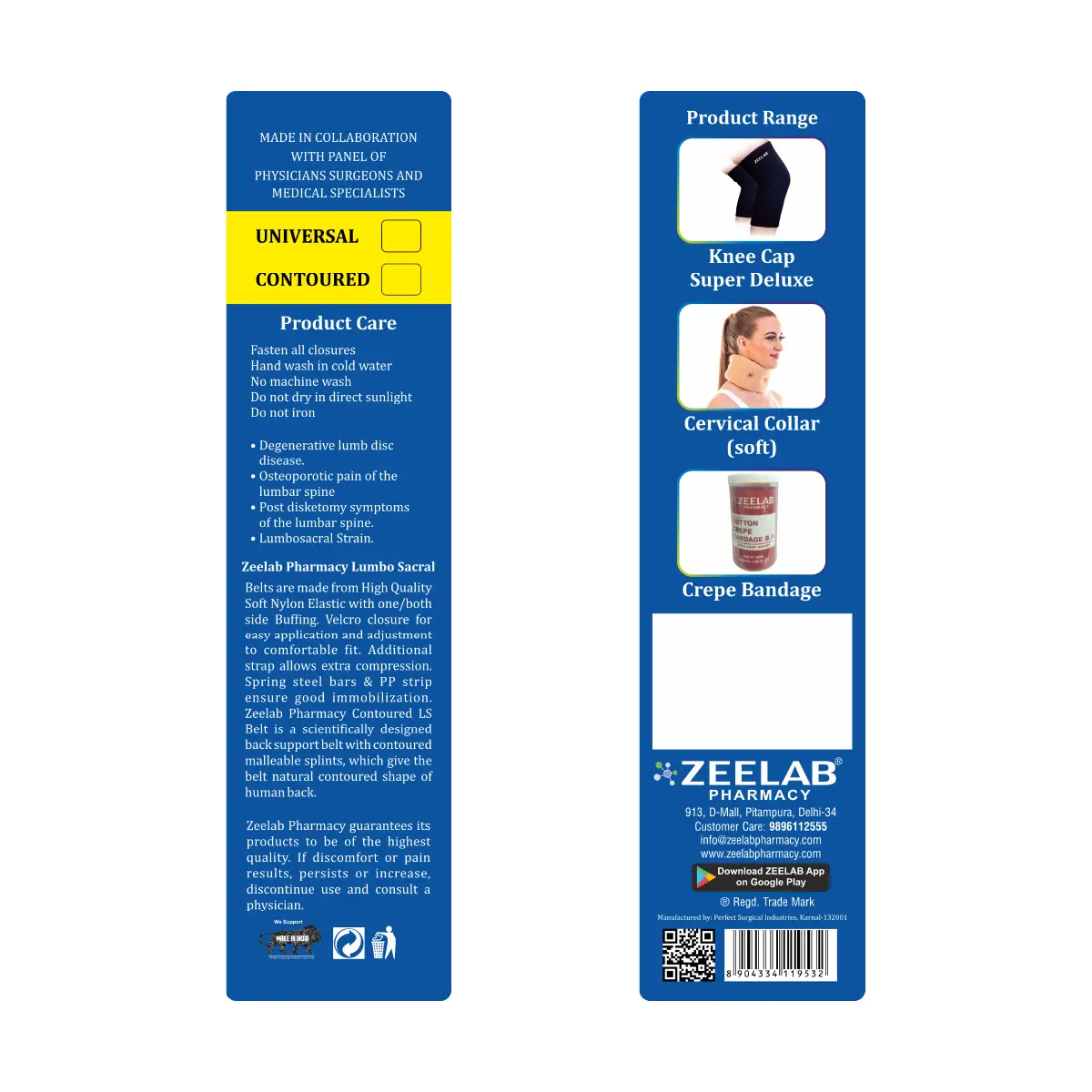 Lumbo Sacral Belt Universal for Back Support