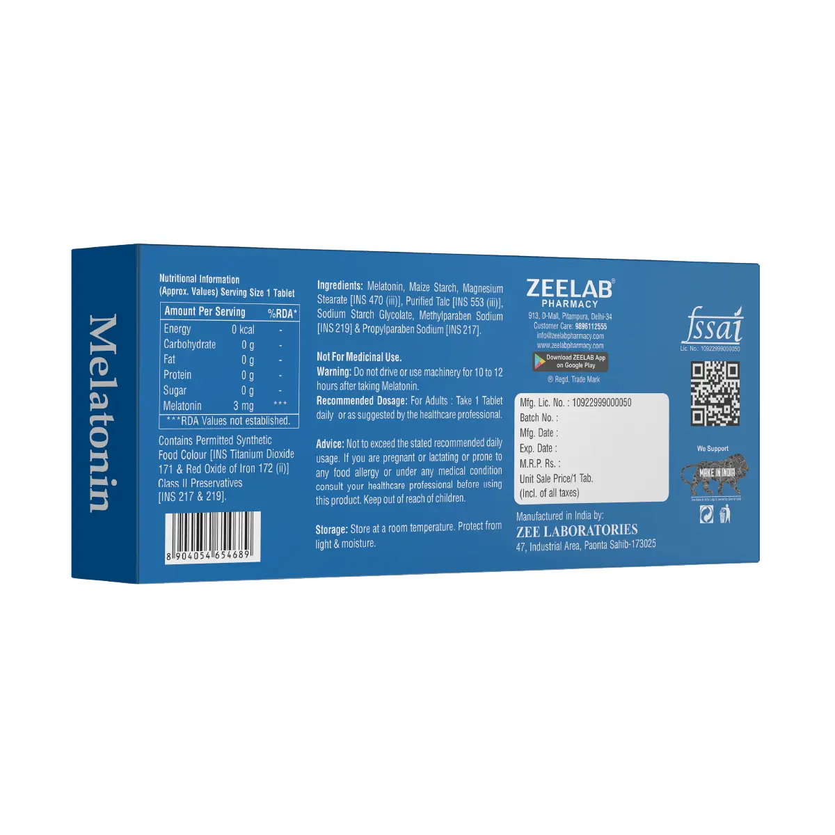 Melatonin 3mg Tablet