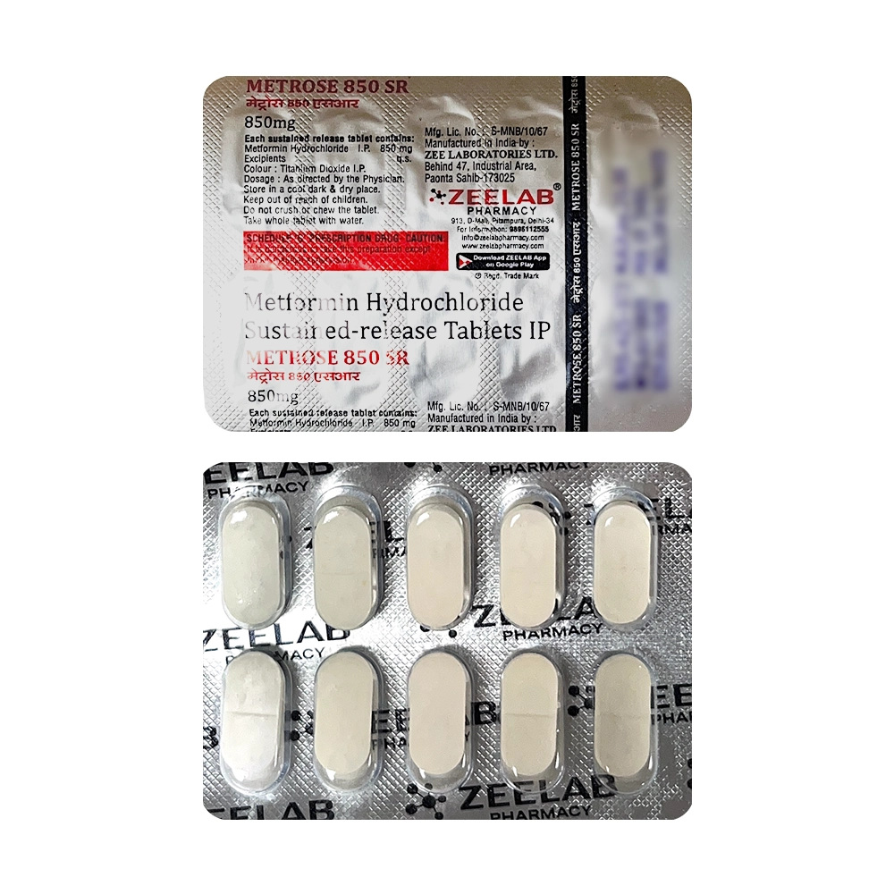 Metformin 850mg SR Tablet