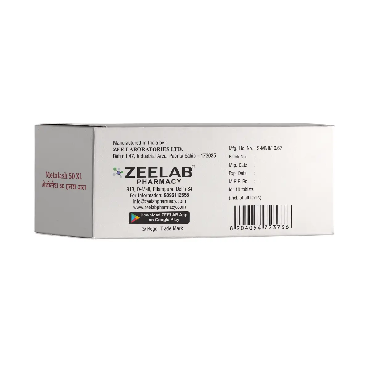 Metolash 50 XL Tablet