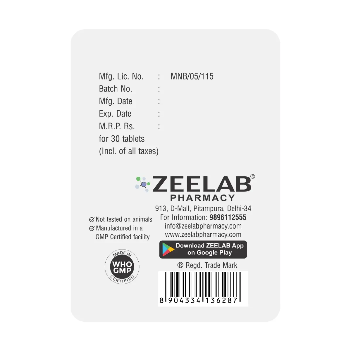 Metolash XL 12.5 Tablet