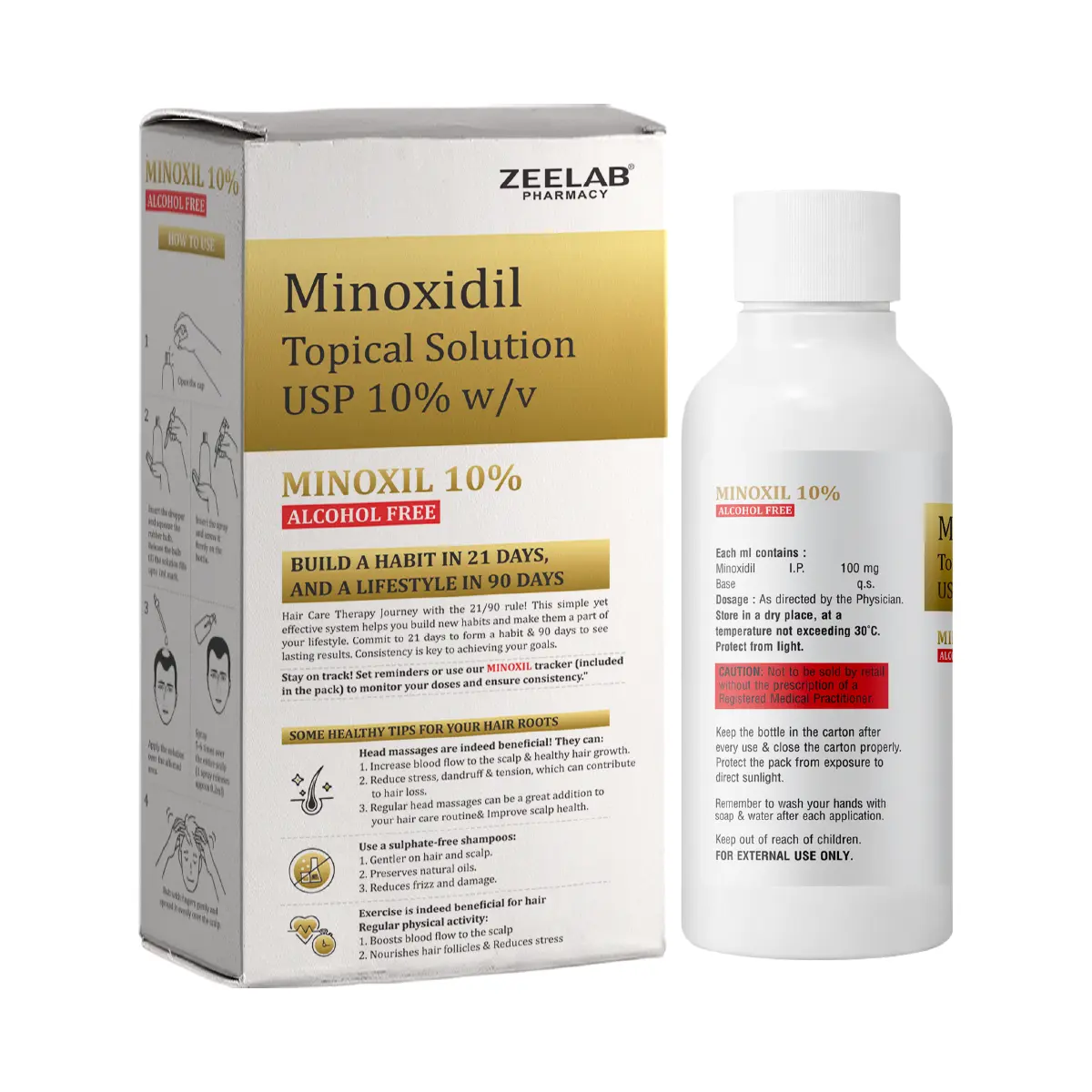 Minoxil Minoxidil 10% Alcohol Free Solution