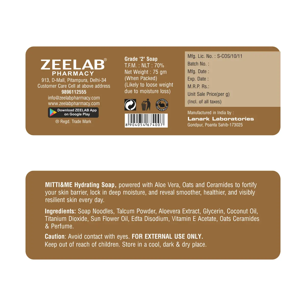 Mitti & Me Hydrating Soap