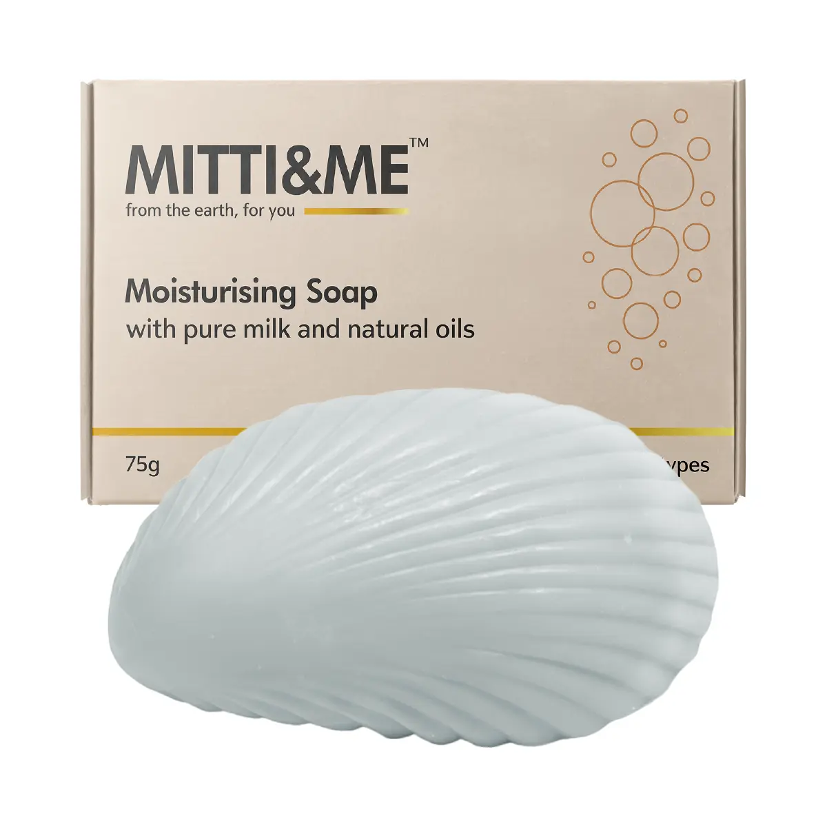 Mitti & Me Moisturizing Soap | Dry Skin & Daily Moisturising Care