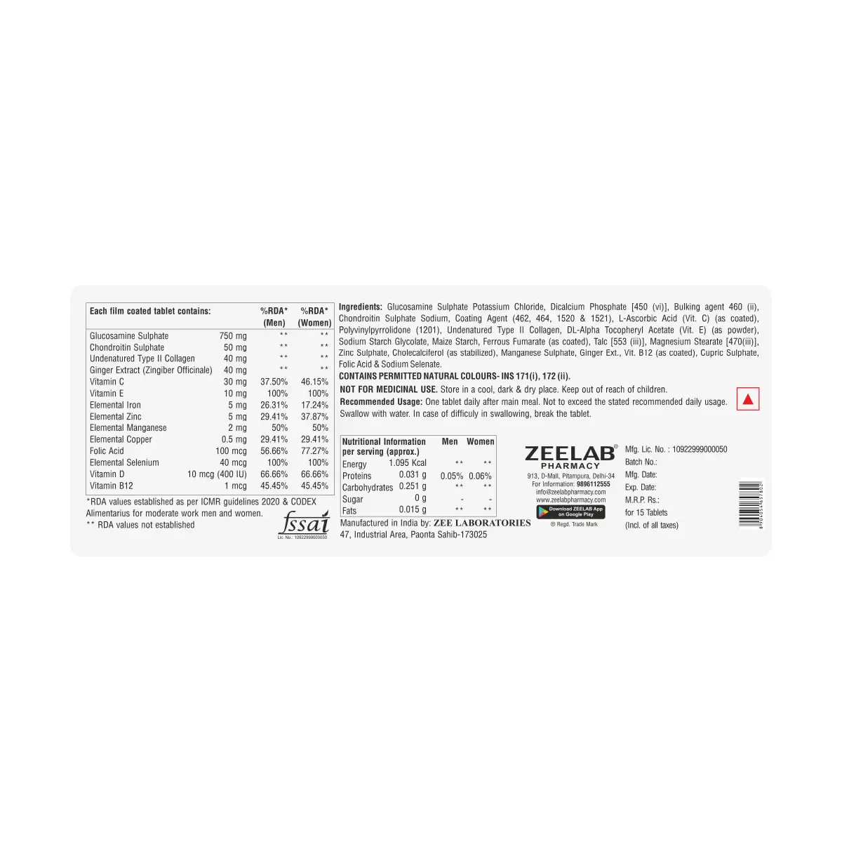 Mobijoint Forte Tablet | Helps Ease Joint Pain & Supports Flexibility