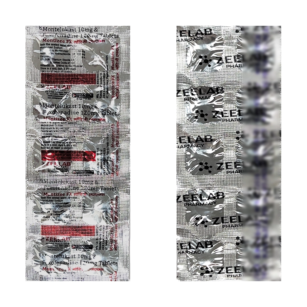 Montelukast 10mg + Fexofenadine 120mg Tablet