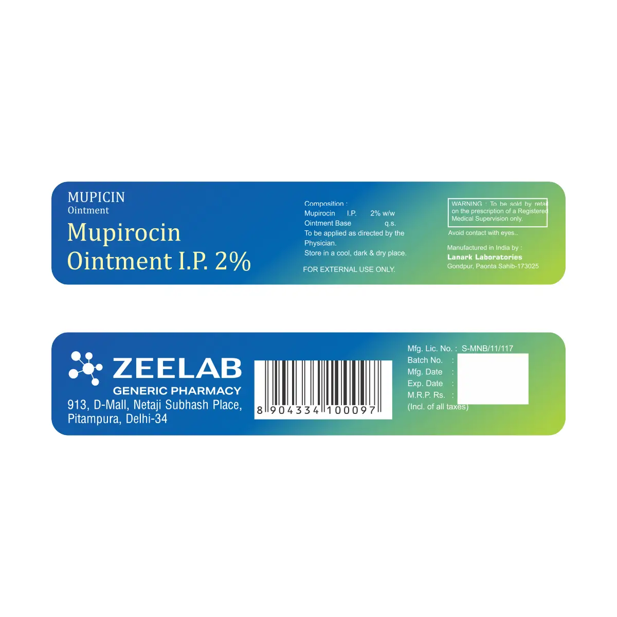 Mupicin Ointment | Protects Against Bacterial Infection & Speeds Healing
