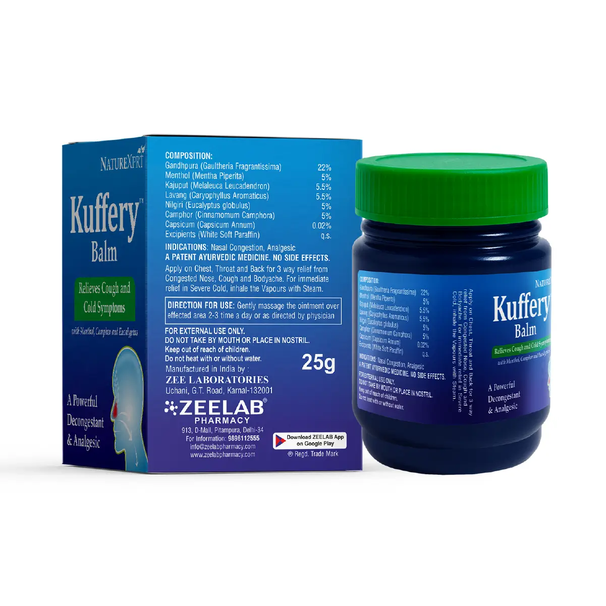 NatureXprt Kuffery Balm for Cough and Common Cold