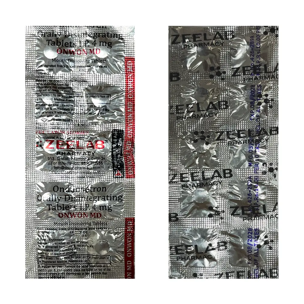 Onwon MD | Ondansetron 4mg Tablet | Strip of 10 Tablets