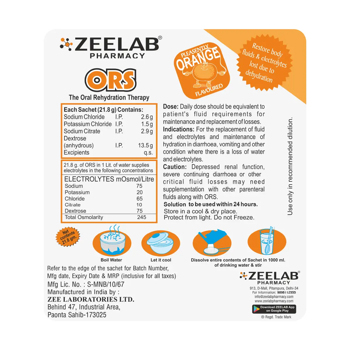 Zeelab ORS Powder