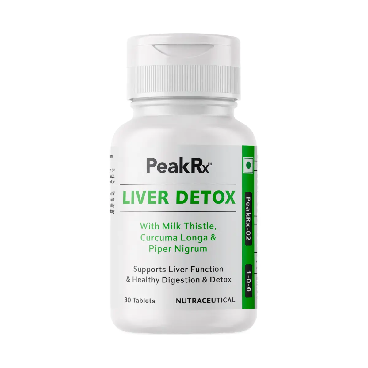 Peak Rx Liver Detox 30 Tablets | Liver Health Support