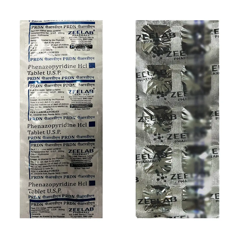 phenazopyridine 200mg tablet