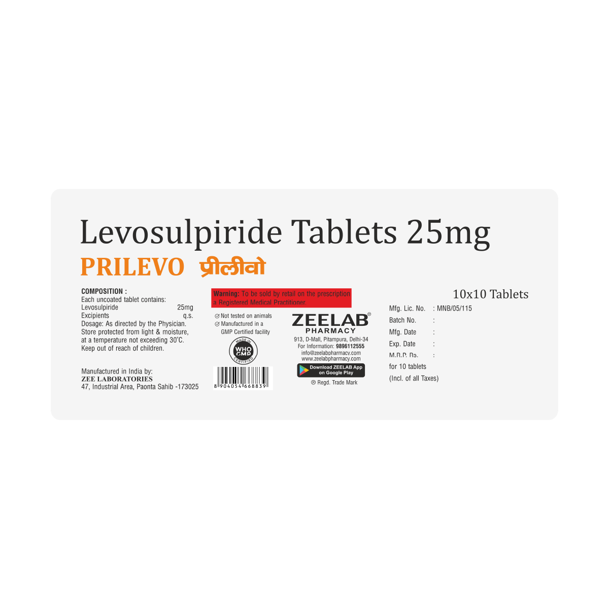 Prilevo Tablet