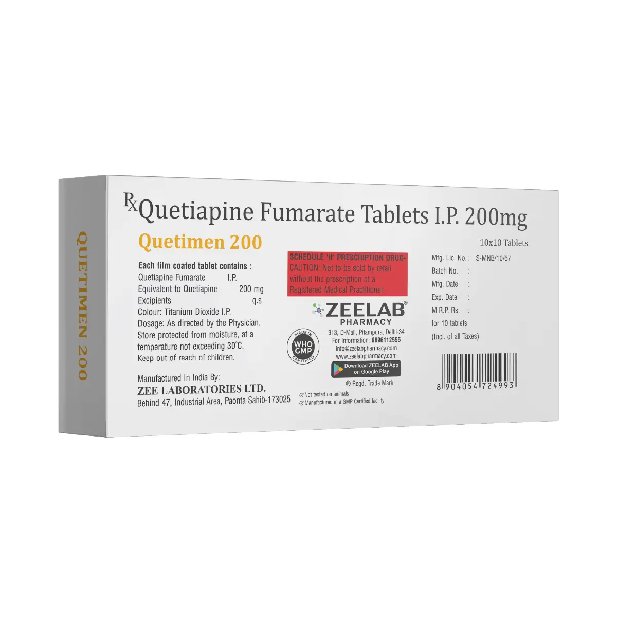 Quetimen 200 Tablet