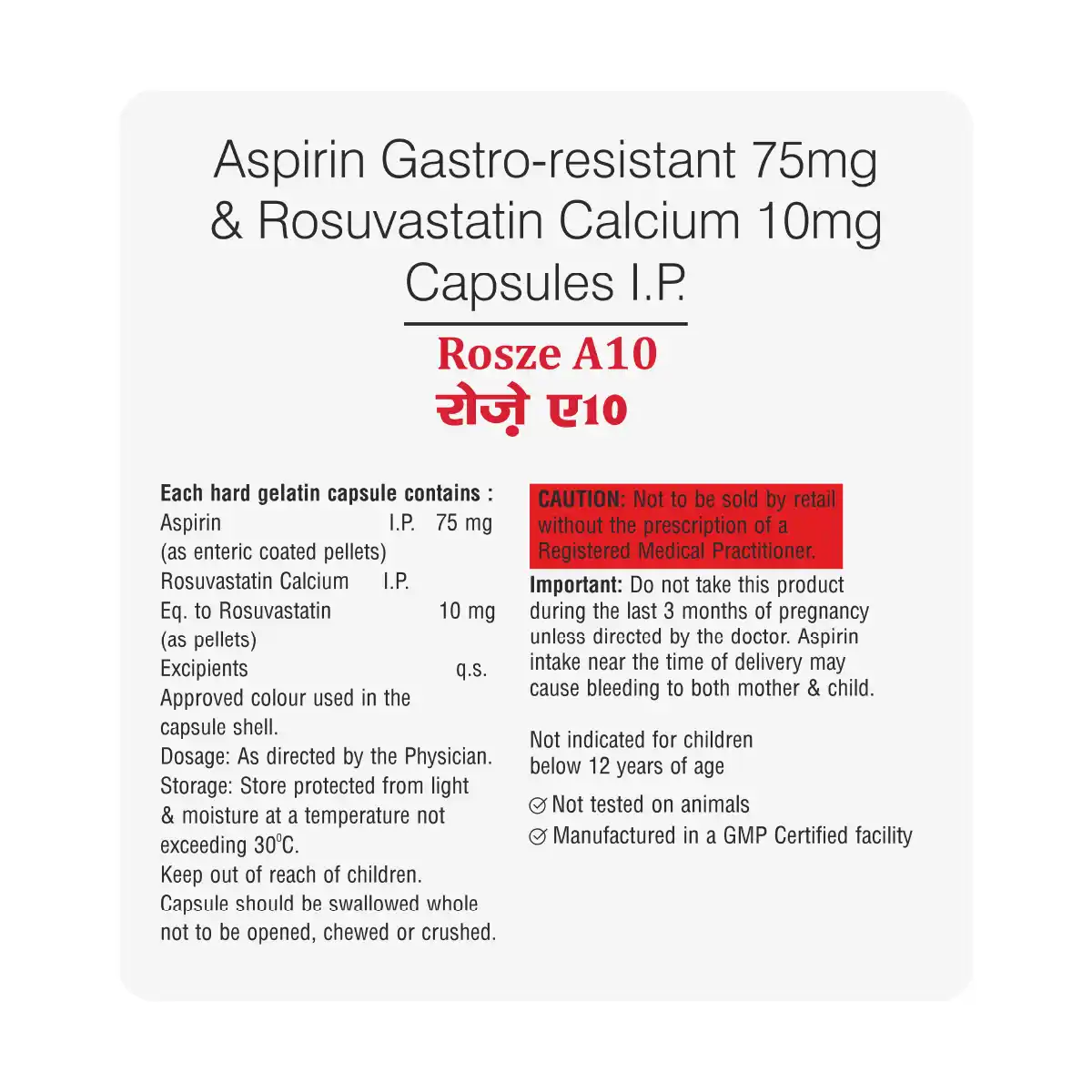 Rosze A 10 Capsule 