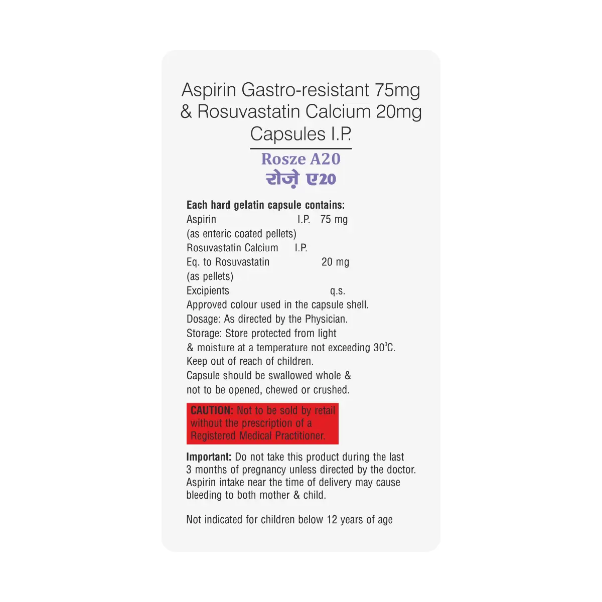 Rosze A 20 Capsule