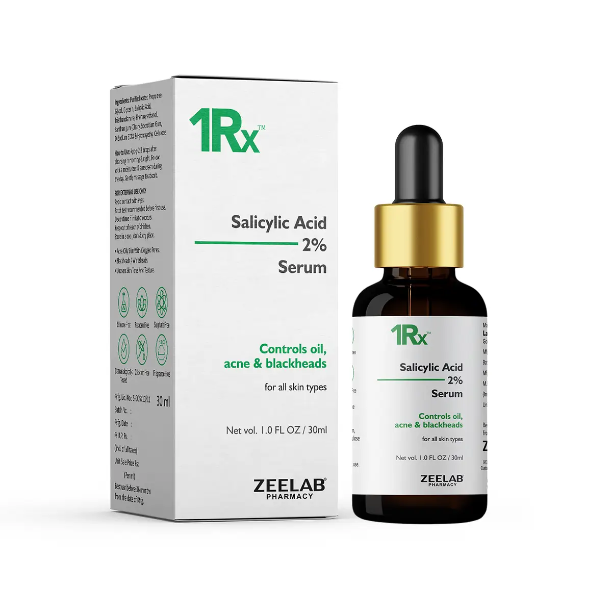 1RX Salicylic Acid 2% Face Serum