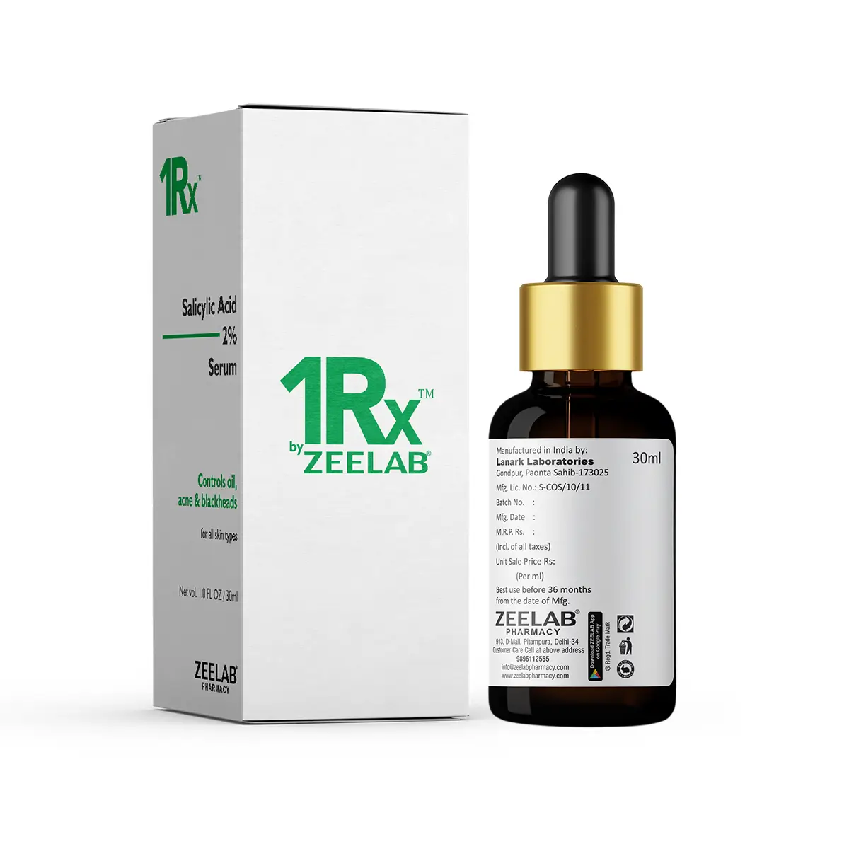 1RX Salicylic Acid 2% Face Serum