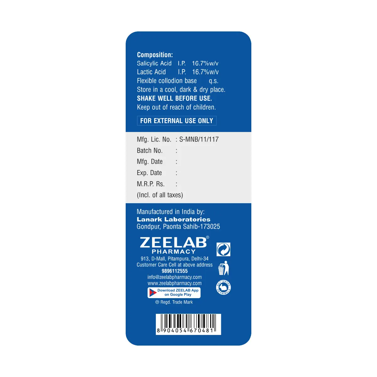 Salirose Lotion 15ml