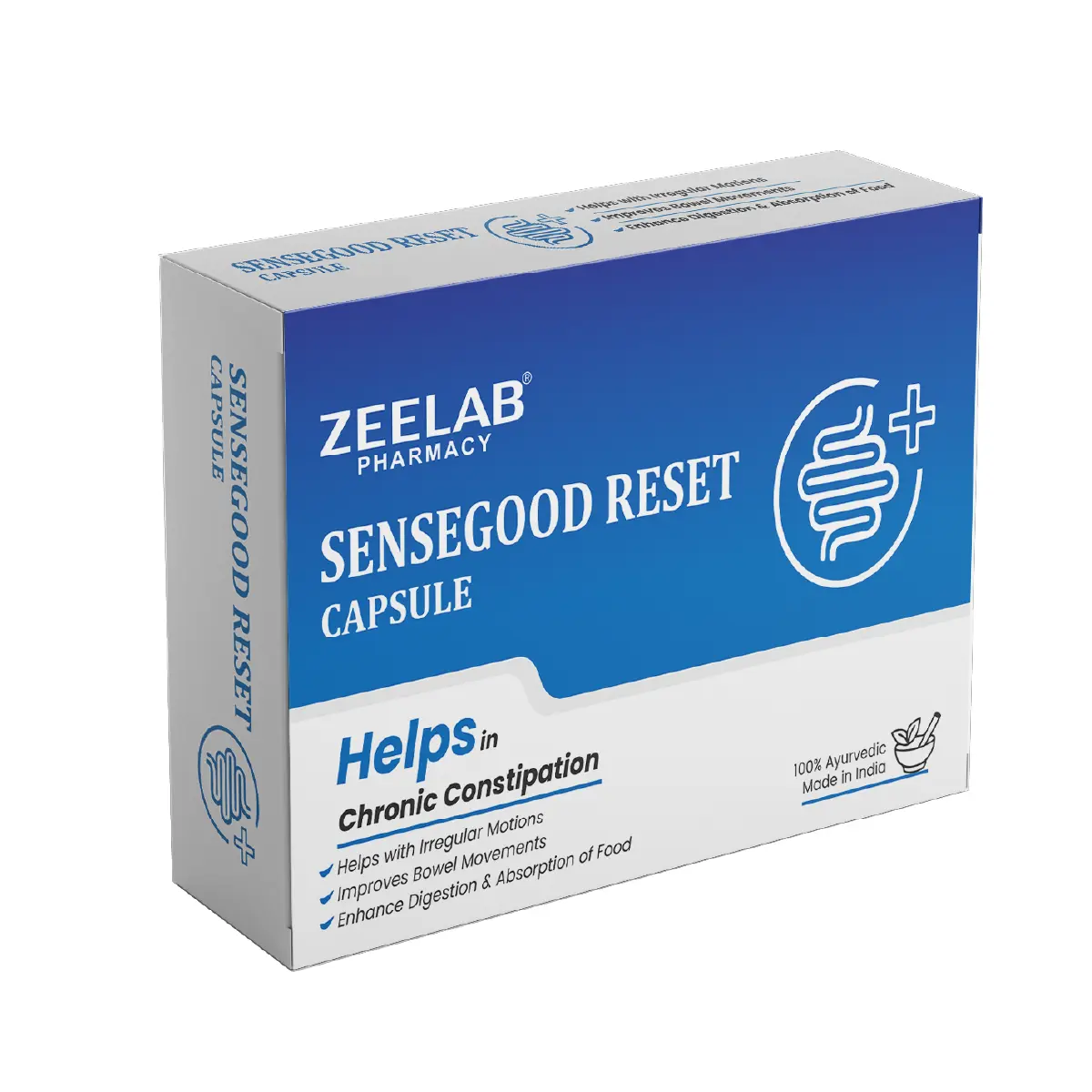Sensegood Reset Capsule | Herbal Constipation Relief Capsules