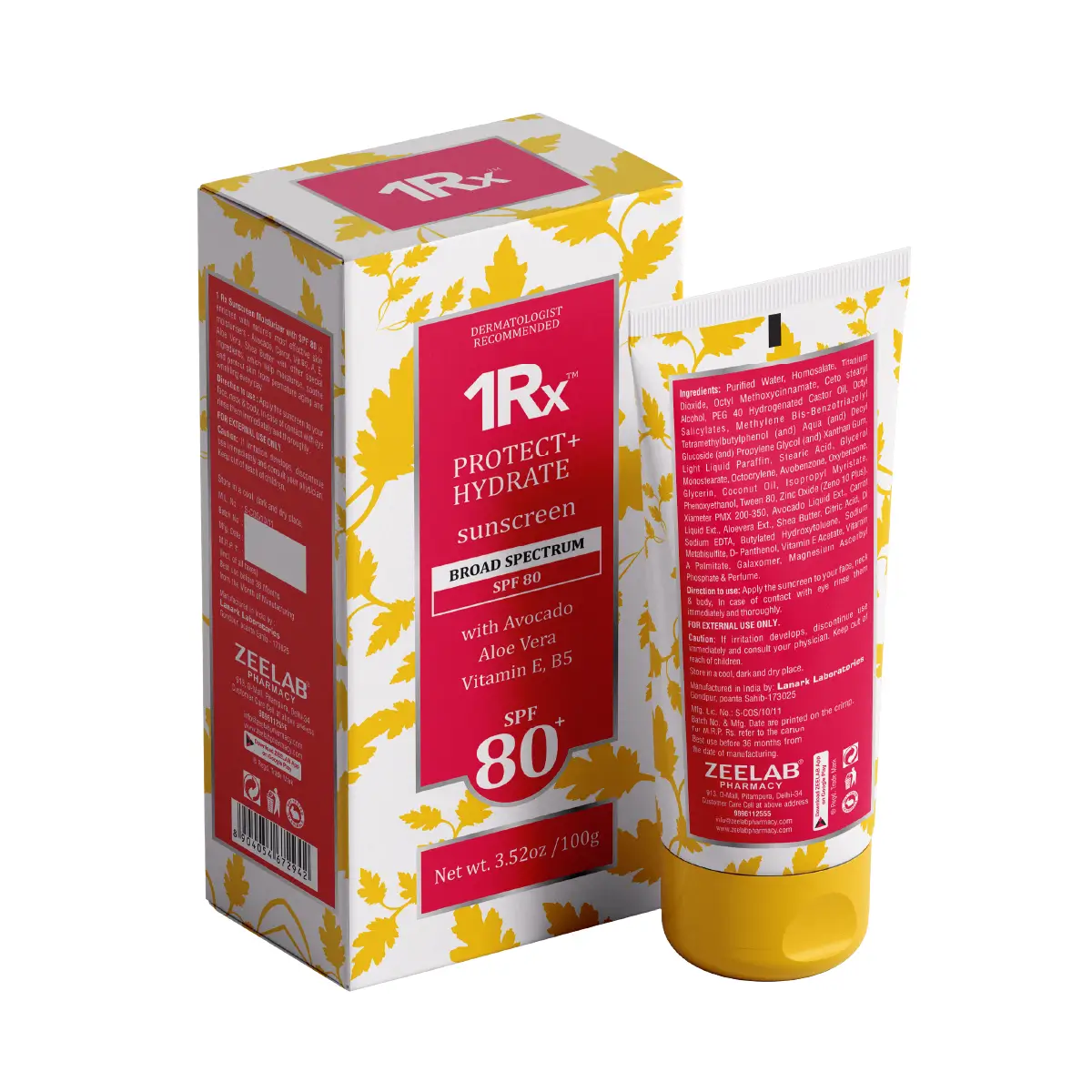 Sunscreen SPF 80+