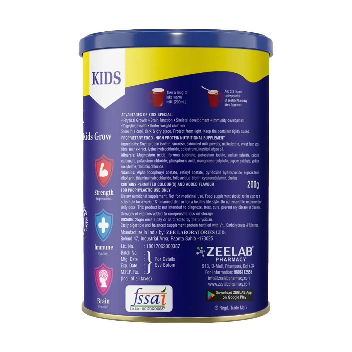 SuperStar Kids Nutrition Powder for Kids Growth