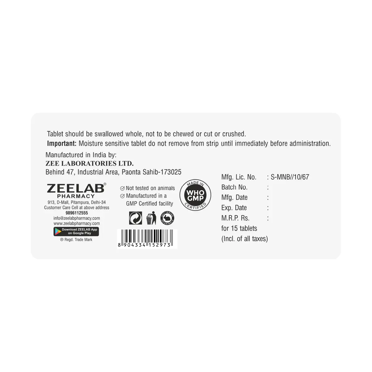 Telmizem NB Tablet