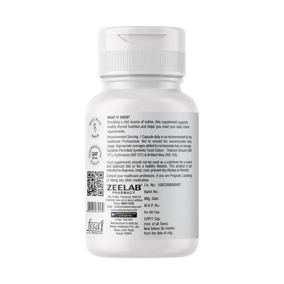 Thyrokel 60 Capsules