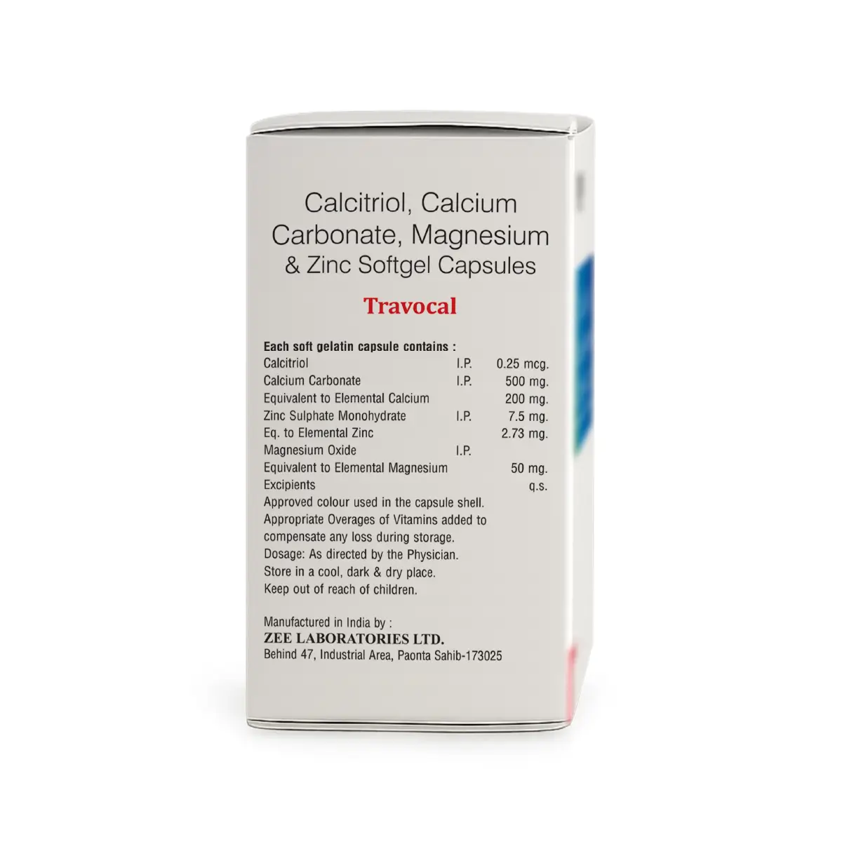 Travocal Calcium Softgel Capsule | For Strong Bones & Calcium Support