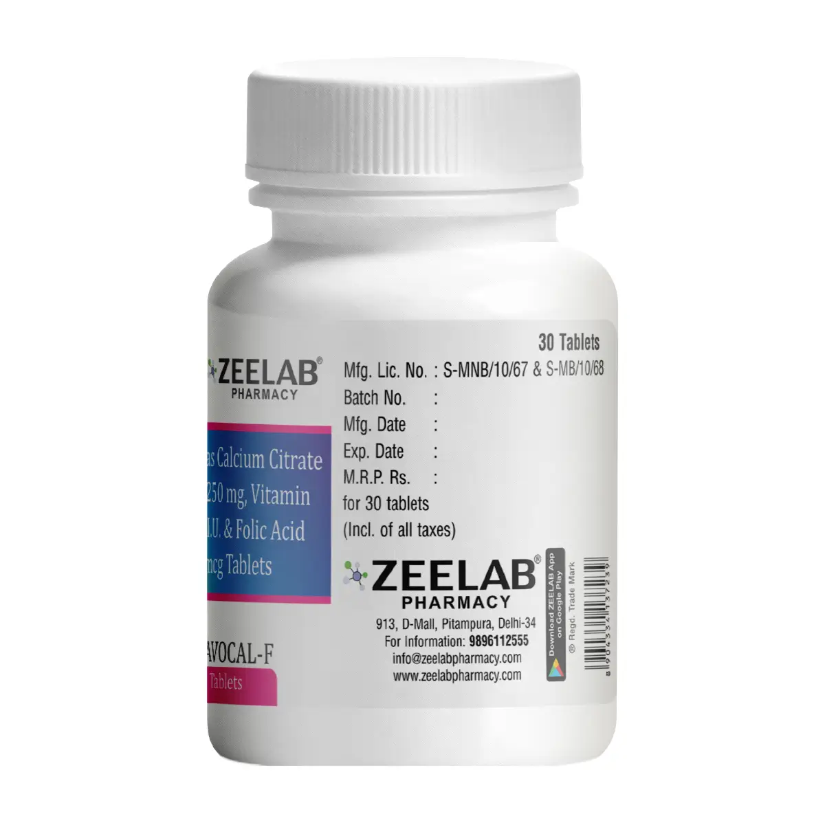 Travocal F Calcium Supplement Tablet