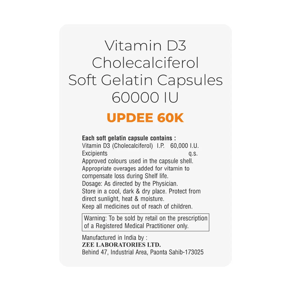 Updee 60K D3 Capsule