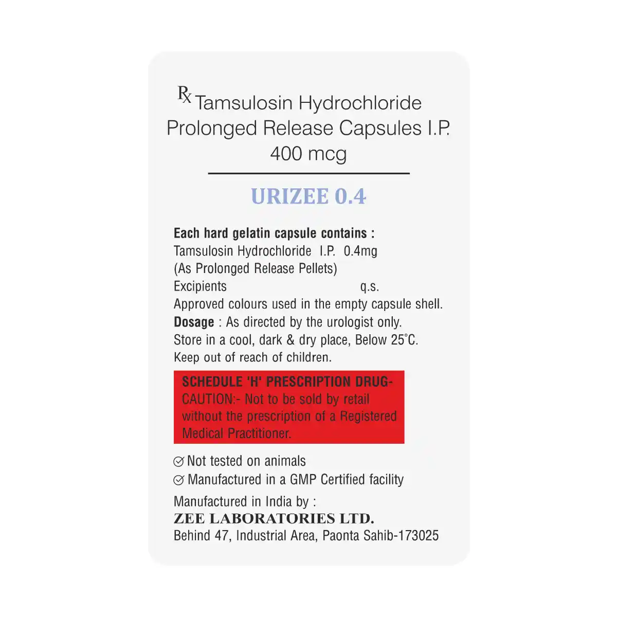 Urizee 0.4 Capsule