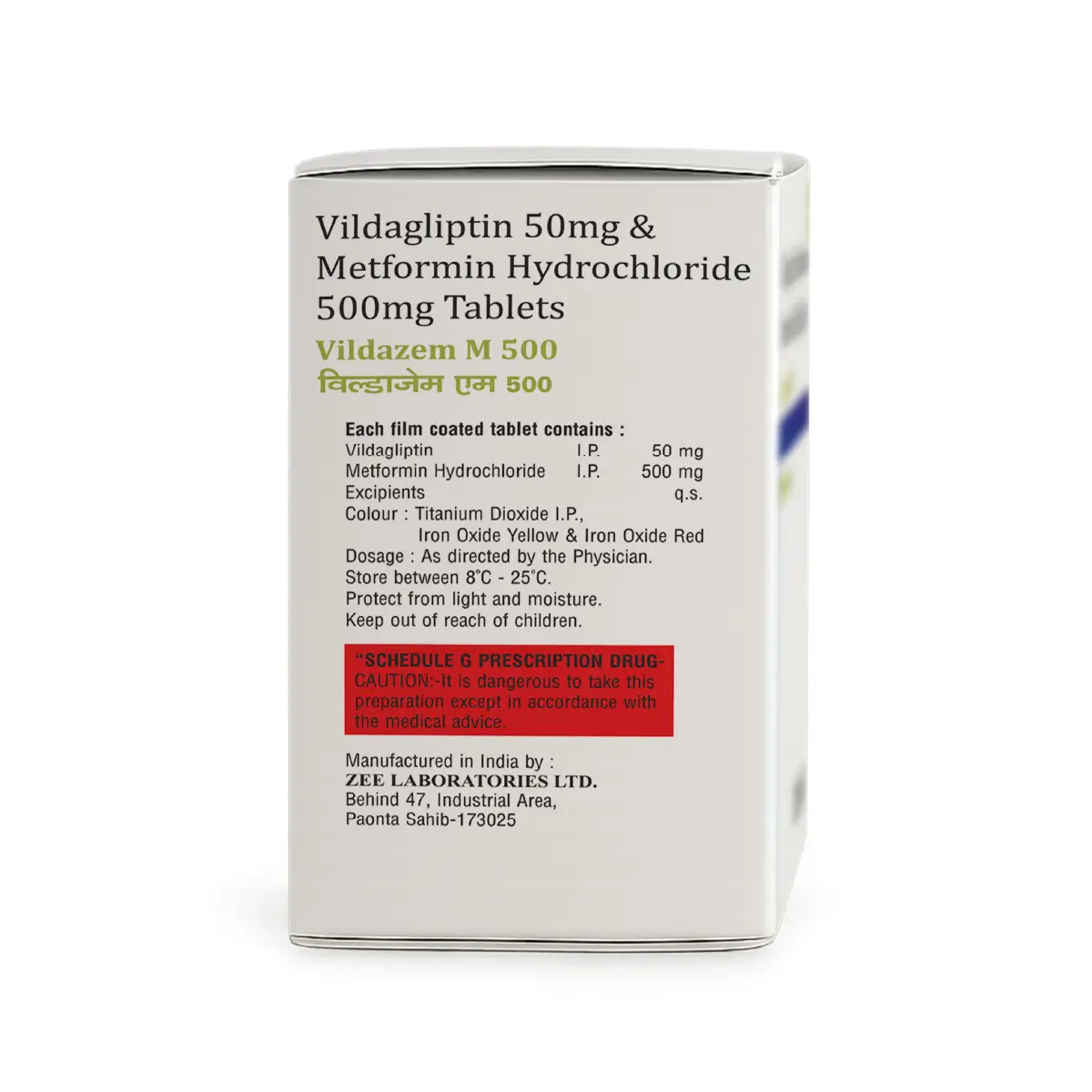 Vildazem M 500 Tablet