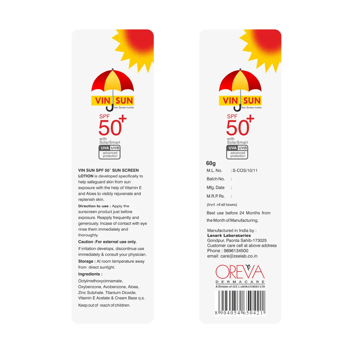 VinSun Sunscreen Lotion SPF 50+