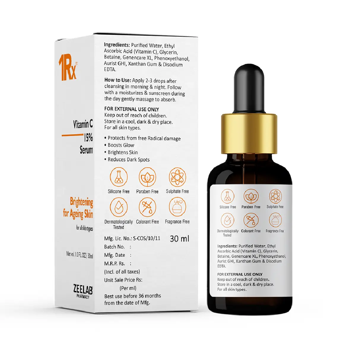 1RX Vitamin C 15% Face Serum