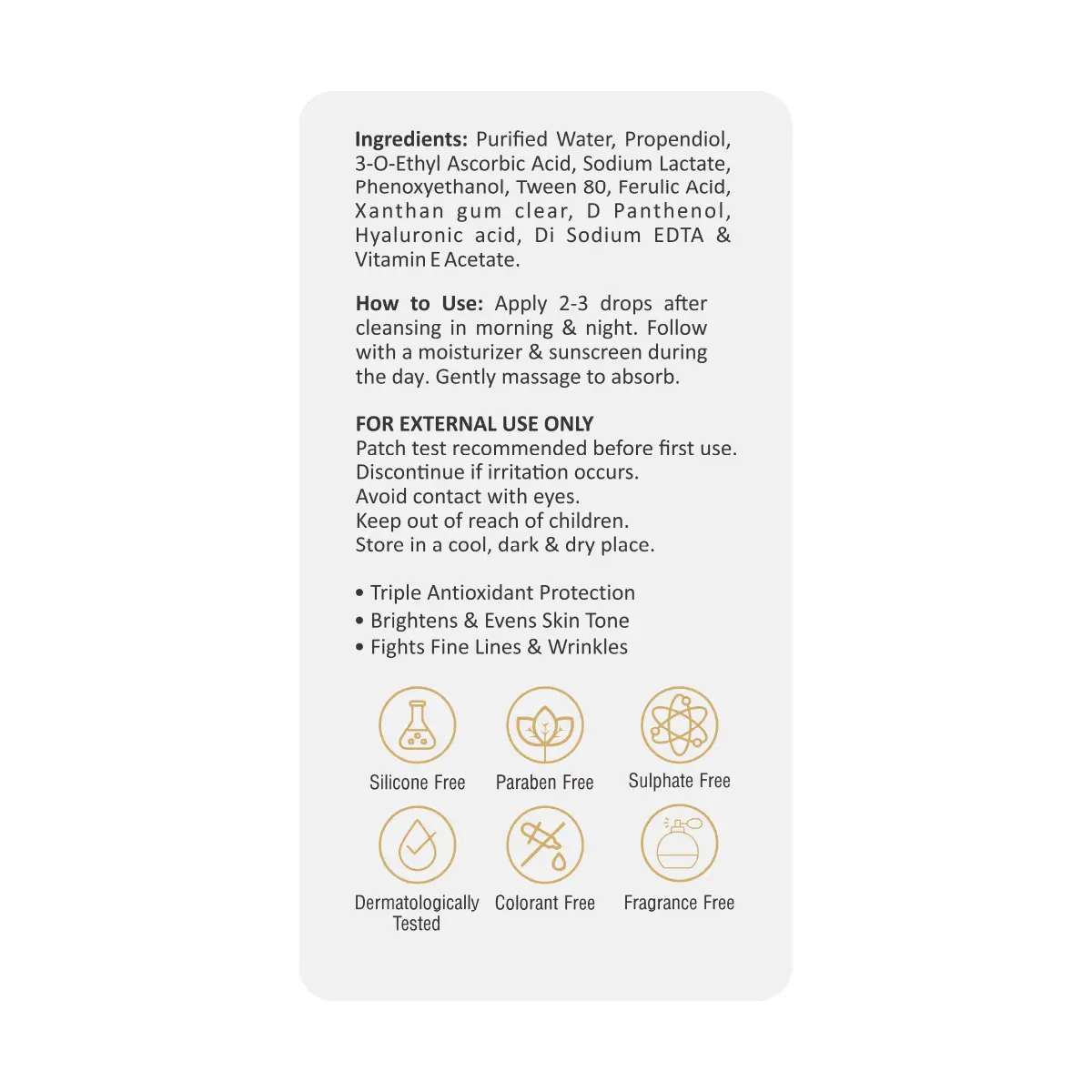 1RX 10% Vitamin C + E + Ferulic Acid Face Serum