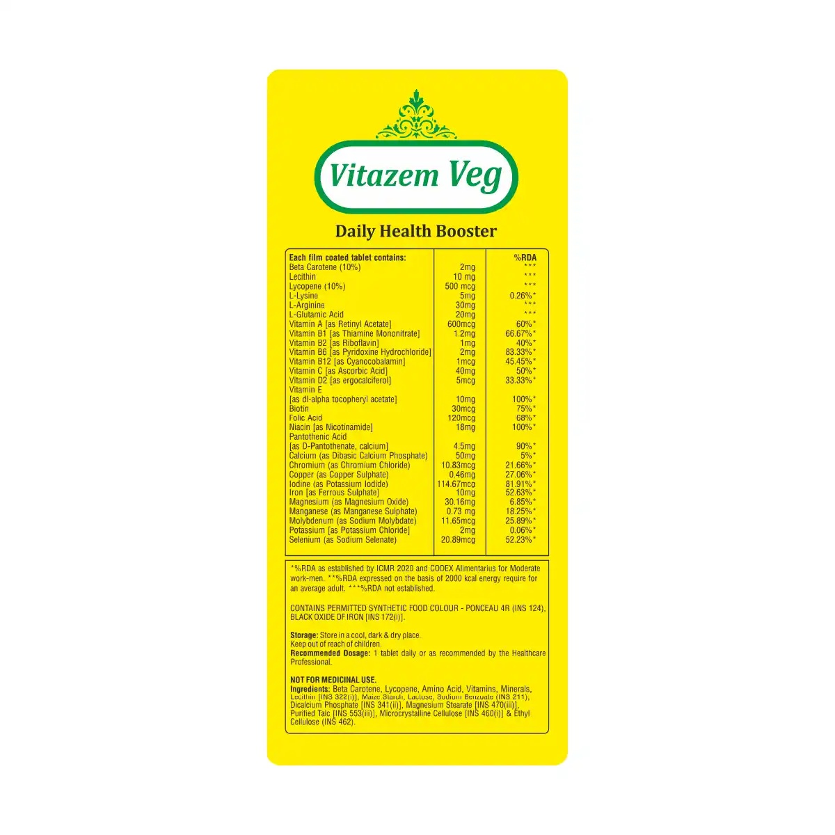 Vitazem Veg Tablet