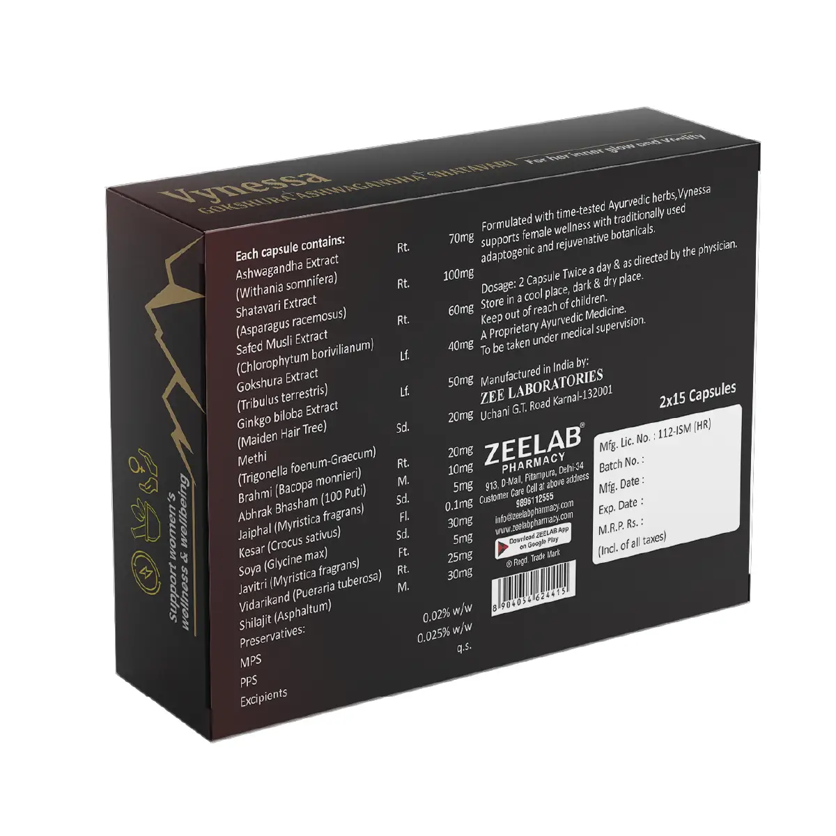 VYNESSA Capsule | Ayurvedic Female Wellness & Energy Support Supplement