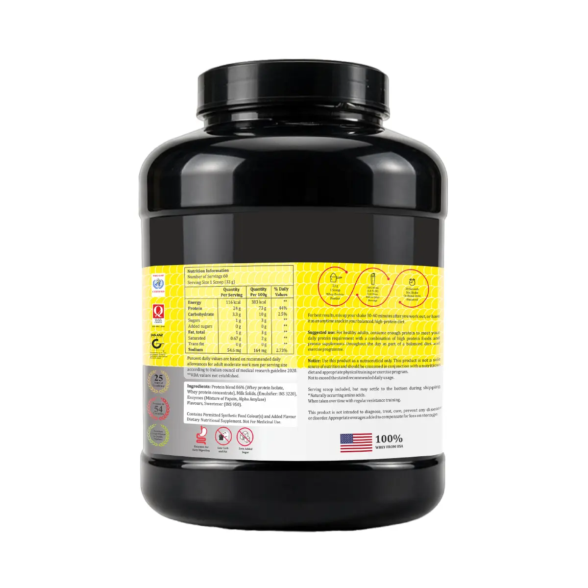 Whey Protein Isolate Powder French Vanilla Creme
