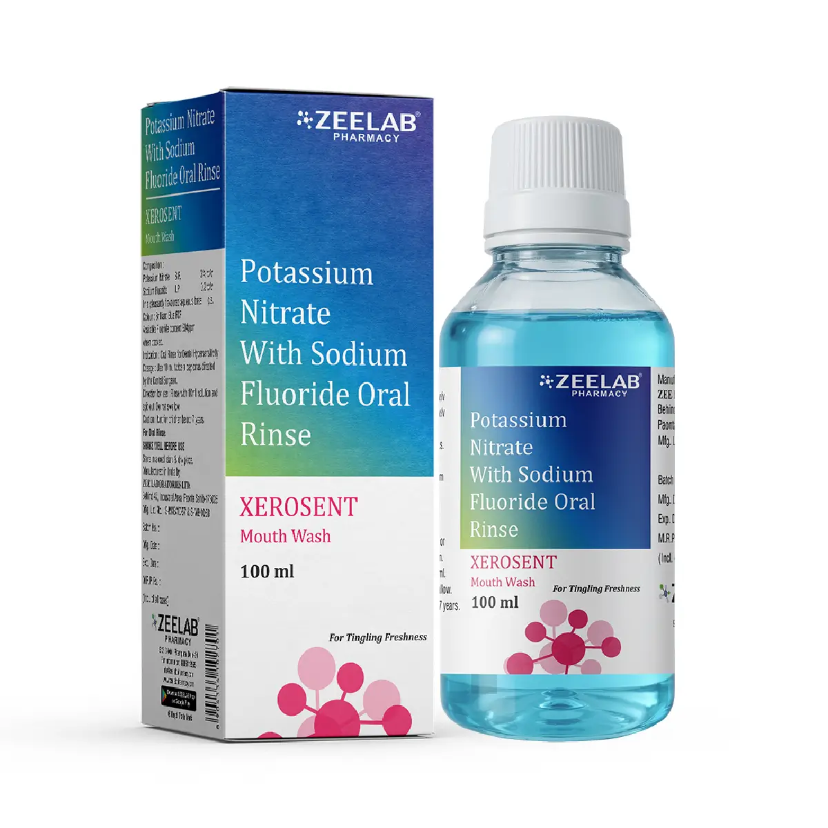 Xerosent Mouth Wash 100 ml | Fights Bacteria, Reduces Bad Breath & Soothes Gums