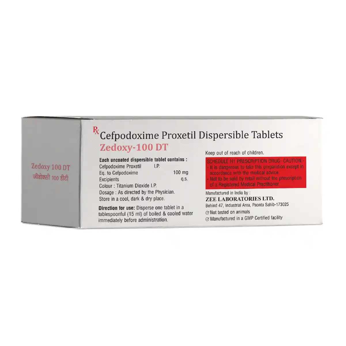 Zedoxy 100 DT Antibacterial Tablet